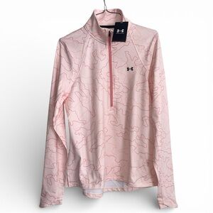 Brand New Under Armour Pink Quarter-Zip Pullover
